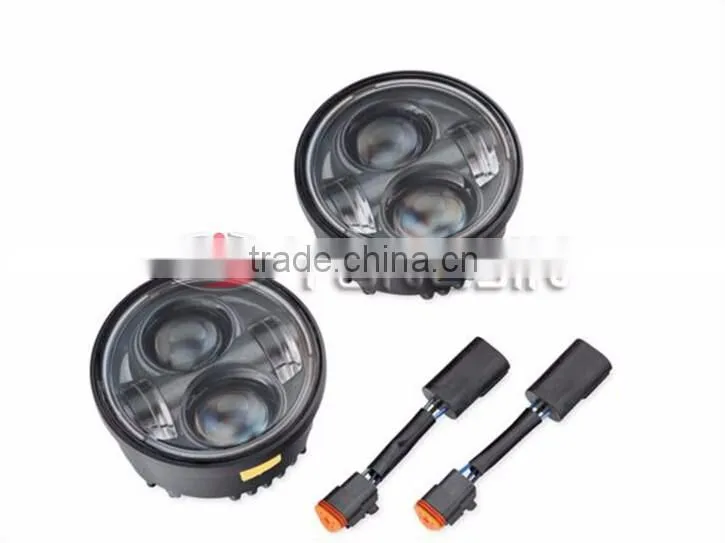 DOT 40w headlight led DC10~100V 20/40W Hi/Lo beam Round Motorcycle Headlight for Harley