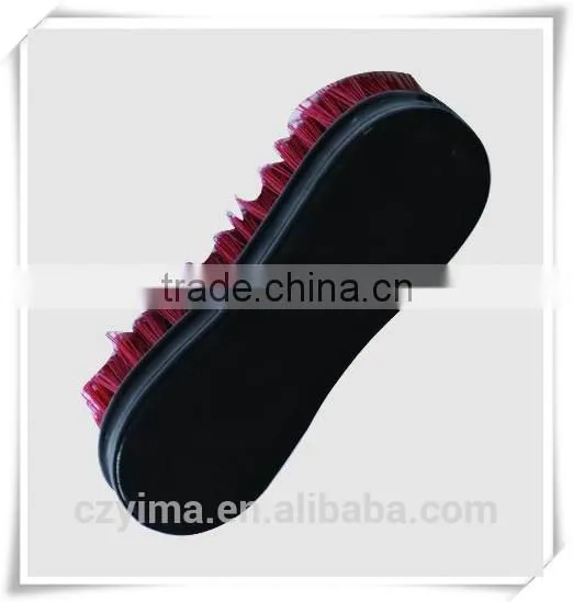 wooden horse body brush for cleaning/saddlery