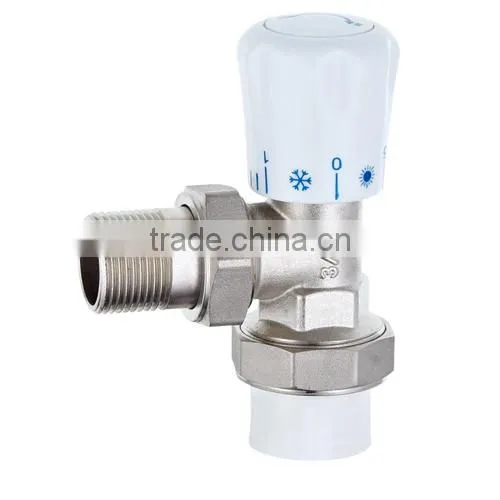 HR5020 brass drain angle chrome radiation valve
