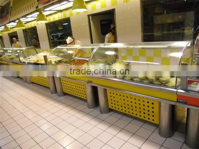 APEX food display cabinet for supermarket and hotel