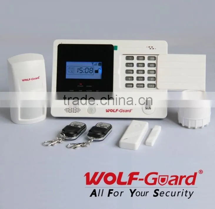 15 Years Factory GSM mms Alarm security System with LCD Screen and built-in PIR YL-007M2K gsm intelligent alarm system