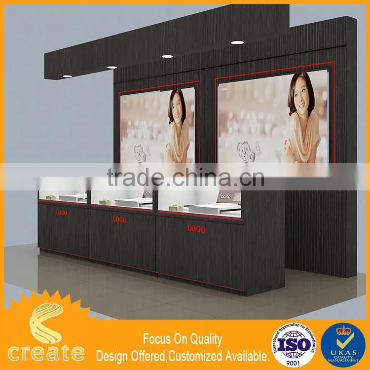 Maple shoes and watches display cabinet stand guangzhou acrylic watch counter display