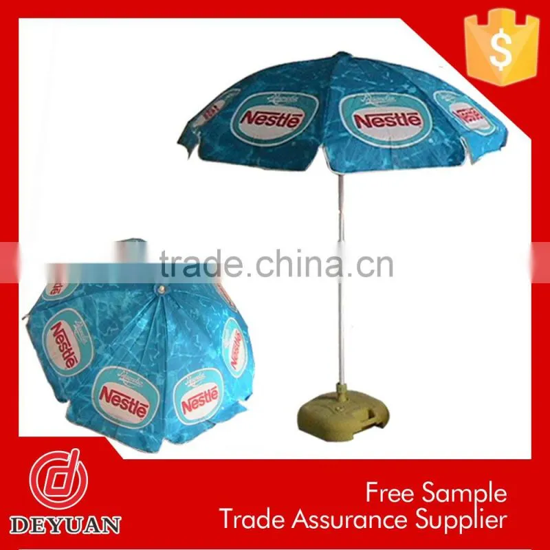 china supplier cheap parasol beach umbrella with stand