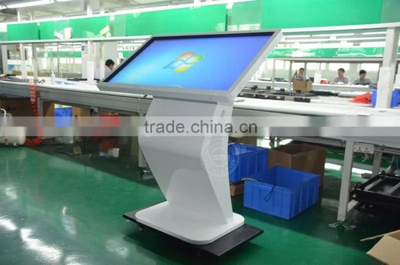 Lowest price shopping mall 15 inch touch screen kiosk WIFI muli function