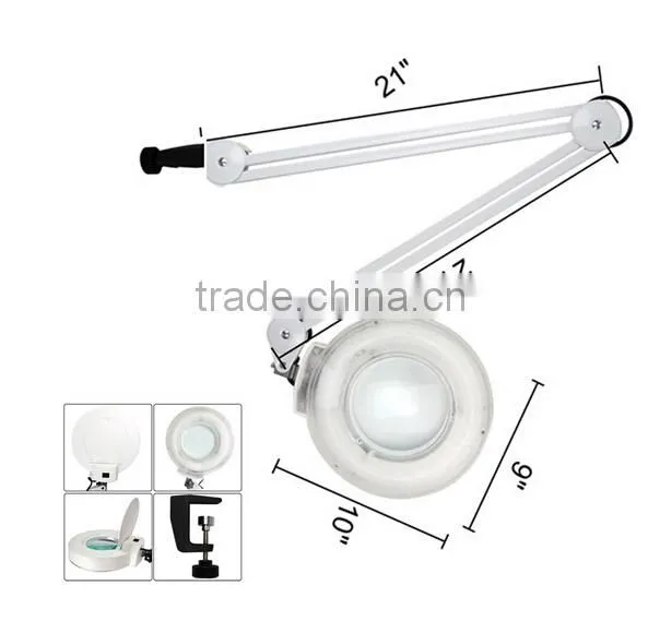 magnifying glass with light stand