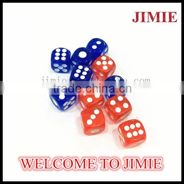 13mm high quality colored bone dice