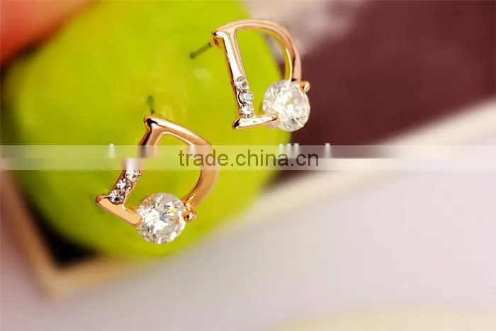Letter Stud Earrings Gold Plated Letters Earrings Gold Initial Stud Earrings