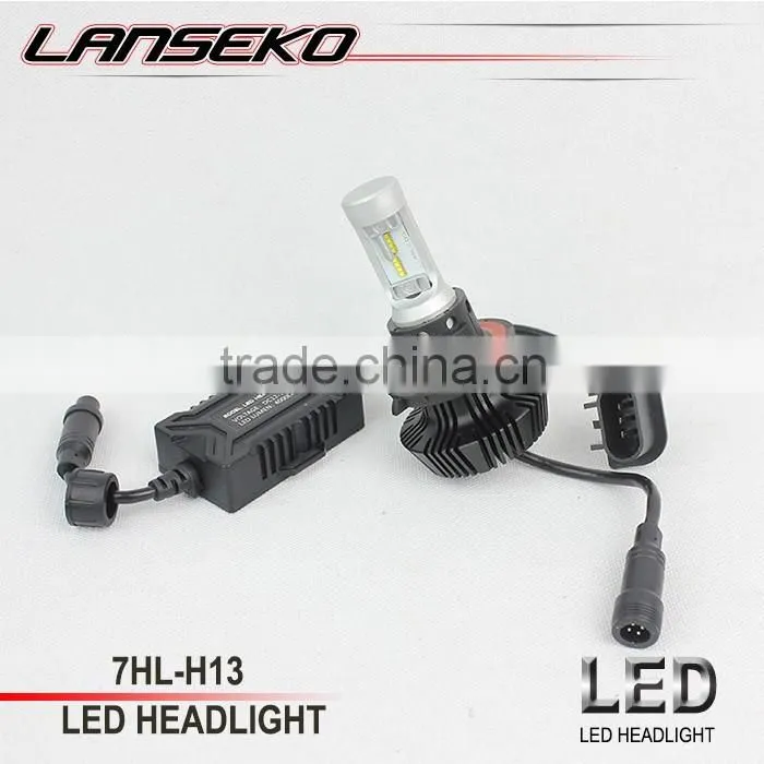 Newest G7 led auto headlight H13 all in one fanless car led headlamp