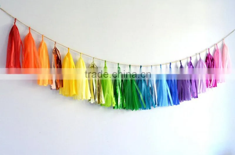Festival Party Favor Decorations Tissue Paper Tassel