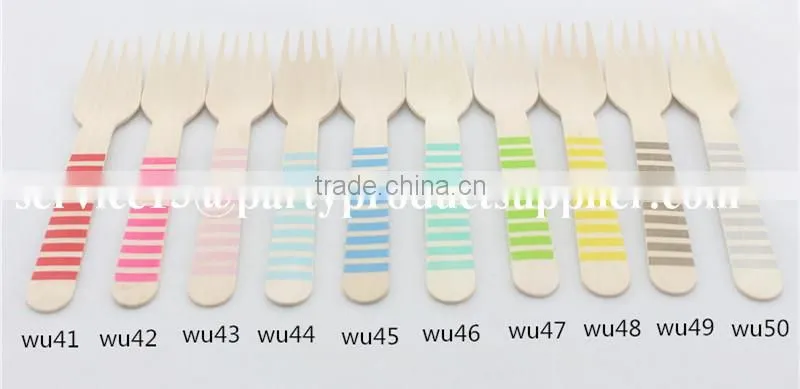 6.5inch Mini Wooden Fork and Spoon and Knife