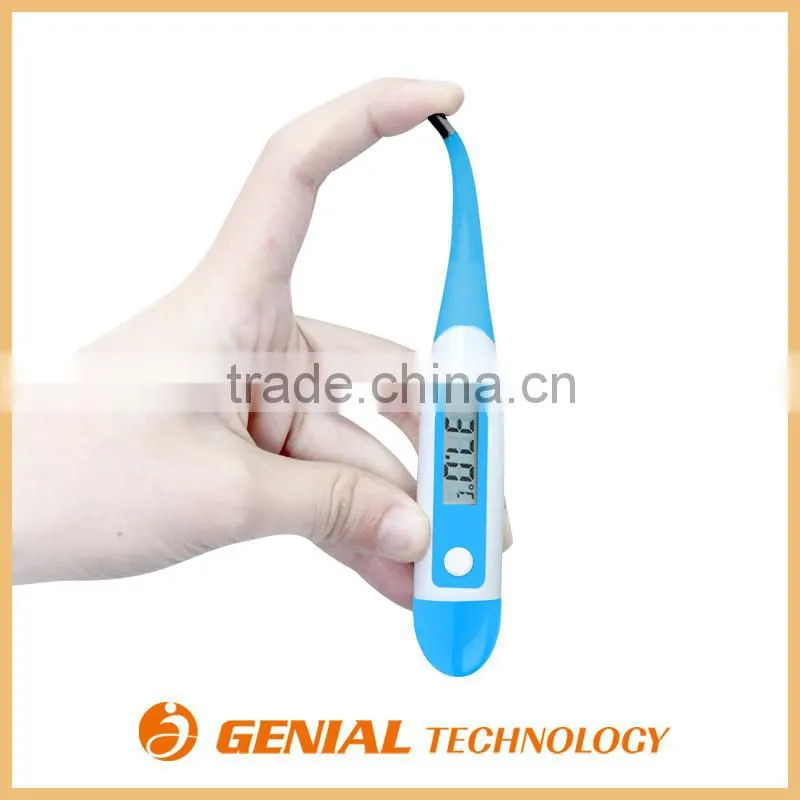 Practical Digital Thermometer, LCD Display for Oral Armpit Rectum use Waterproof High accuracy Automatic Off fast reading