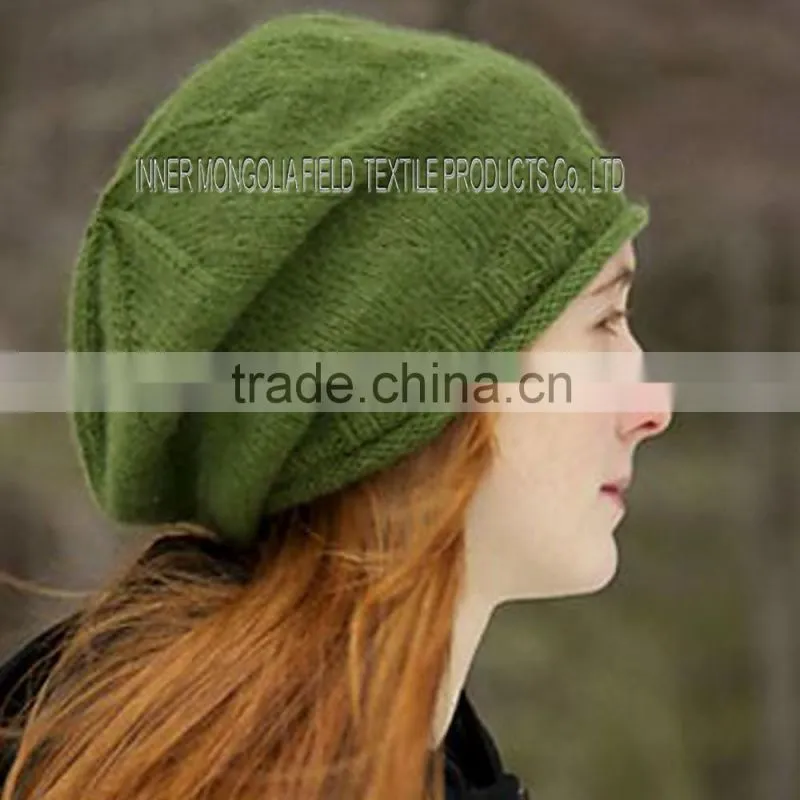 Unisex Beanie Knit Slouchy Brown Hipster Hat