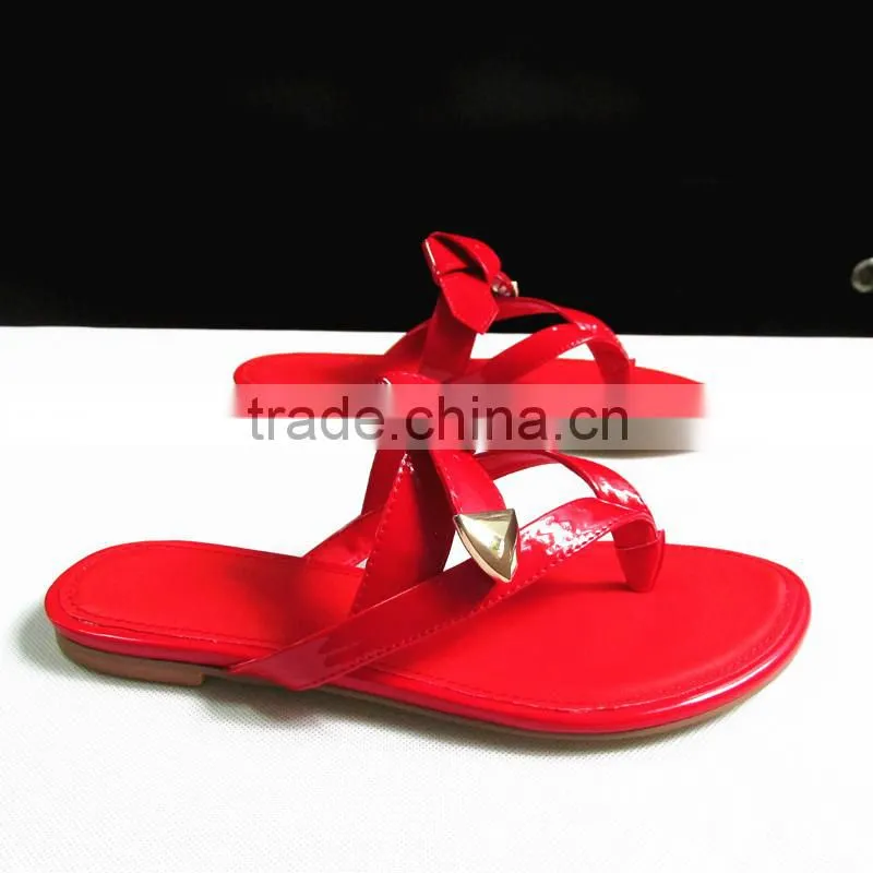 Bulk Selling Flip Flops Slipper for Women, Custom Made Female Shoes, Ladies No Heel Flat Leather Summer Outdoor Shoes,