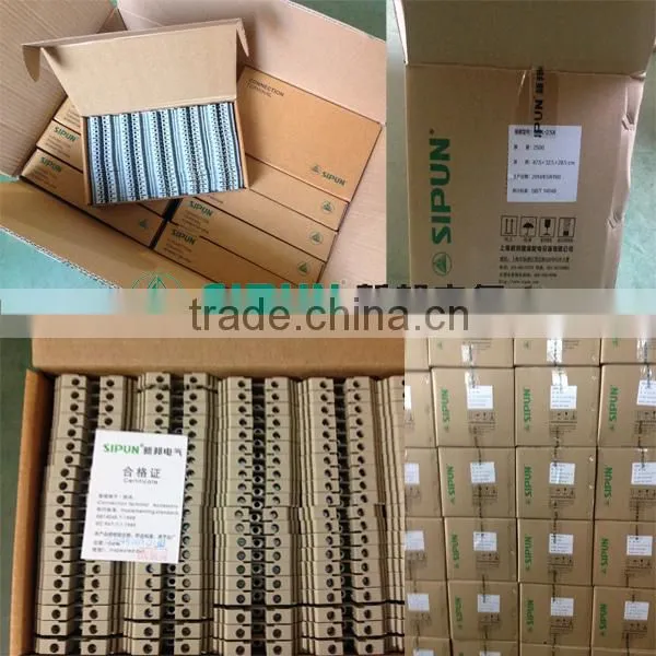 UK2.5 pluggable terminal block with din rail