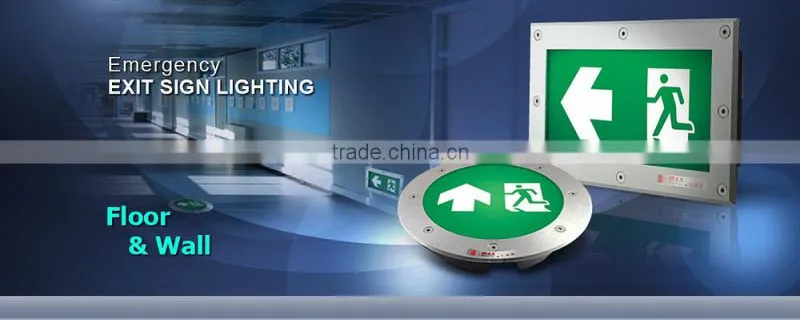 UL ETL SAA LED Emergency twin head exit light fire exit sign light