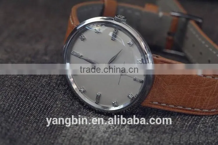 New design vintage market stainless steel case swiss business watch