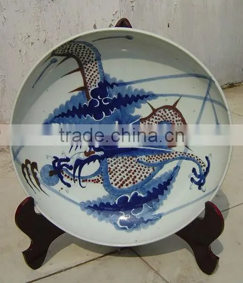 Chinese antique Blue and White Porcelain Dish