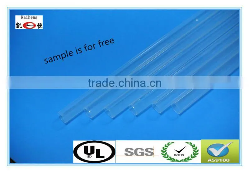 3/8" clear high temperature KYNAR PVDF heat shrinkable insulation tubing