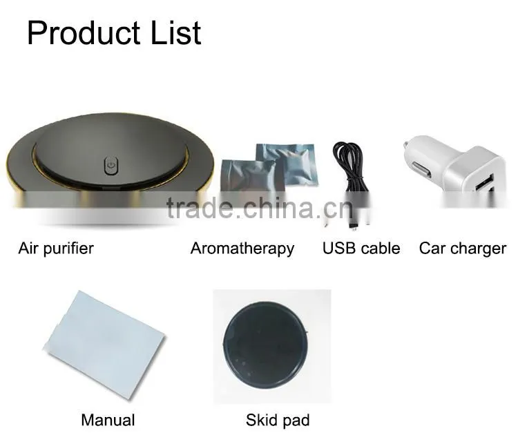 Hot selling Mini air purifier for cars with negative ion generator car air purifier