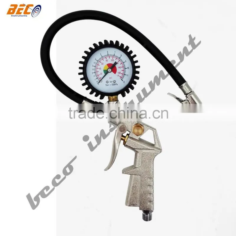BECO heavy duty tire filling tire inflator parts with 1.6% accuracy gauge