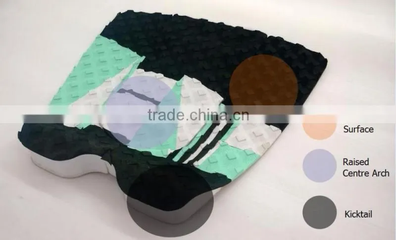 EVA traction Pad for Surfboard Deck Pad Tail Pad