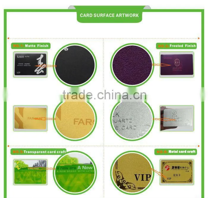 Customized design transparent visiting card