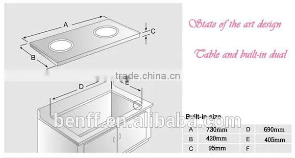 Induction cooker 4000W 2 burner electric ceramic cooktop