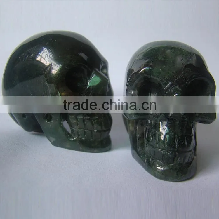 Semi Precious Stones 40mm 50mm Skull Figurine
