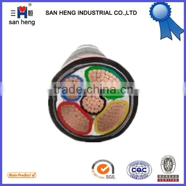 YJV22,YJLV22,copper or aluminum Core XLPE Insulated Electrical Power Cable