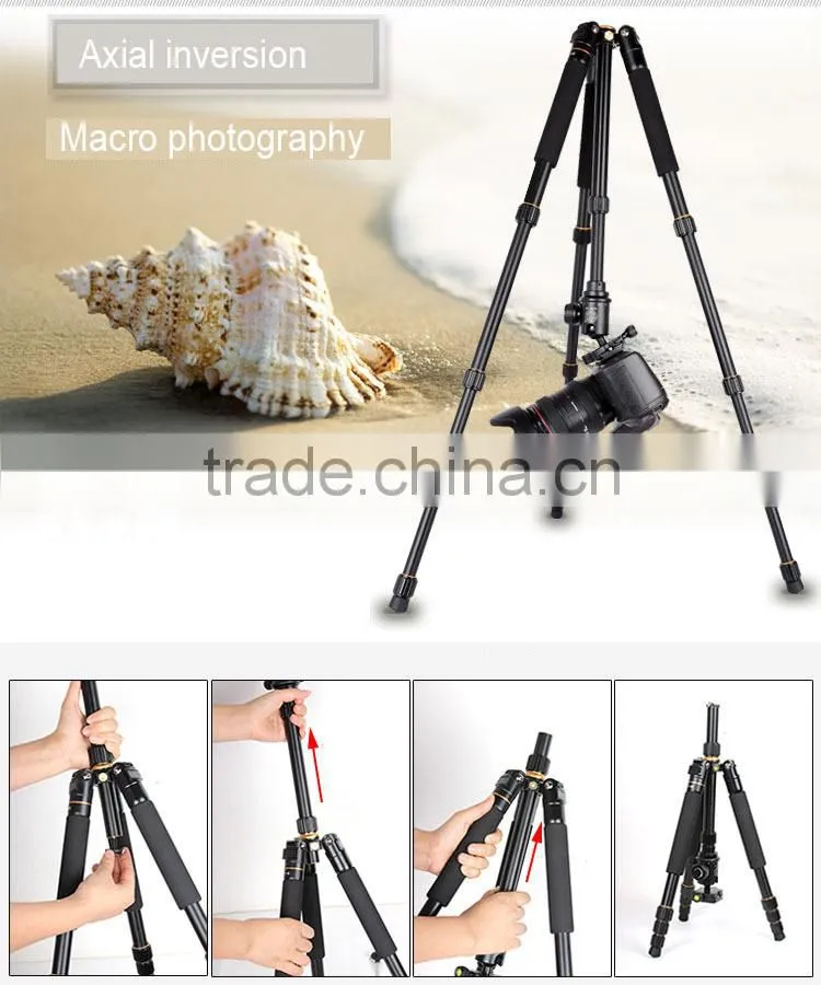 Portable BEIKE Q-999S safety aluminum Camera Tripod Monnopod