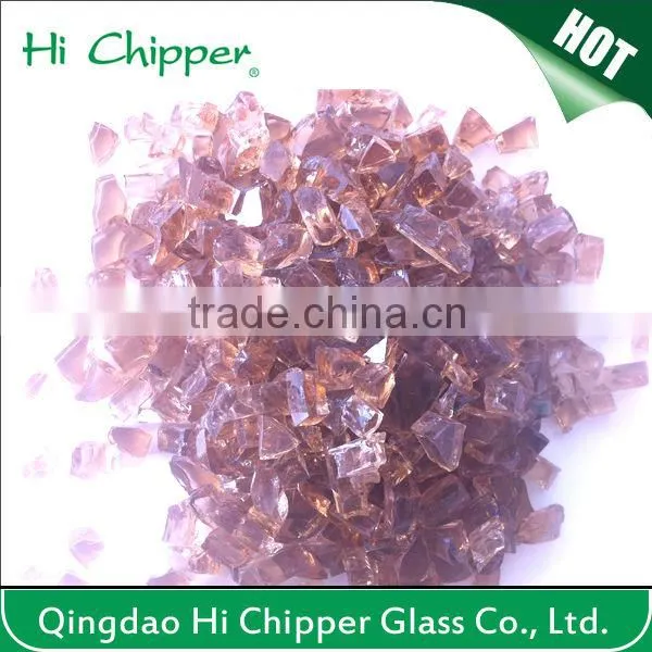 Ultra clear fire pit glass with mirror reflection