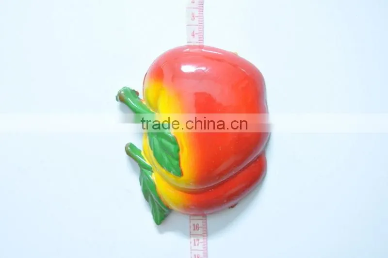 Apples Pears Orange Strawberrys Cute Shape Fruits and Vegetables and Colorful Promotion Fridge Magnets, Magnetic