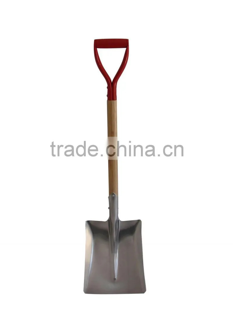 10" Aluminum Snow Shovel With Wooden Handle