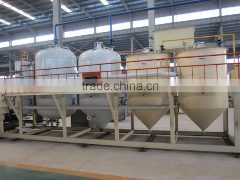 100TPD machinery equipment sunflower oil refining machine from huatai brand