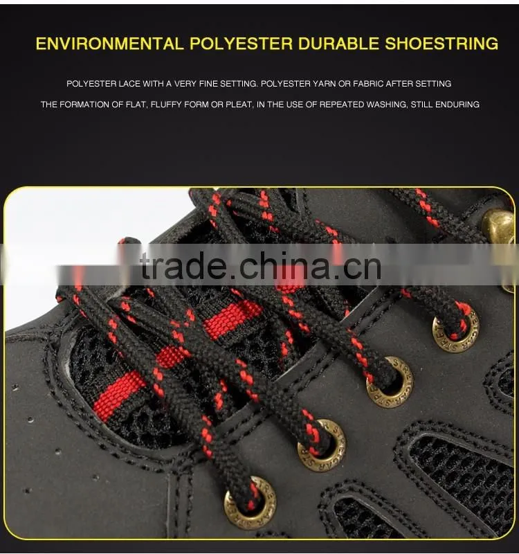 2016 new design waterproof and breathable outdoor safety shoes