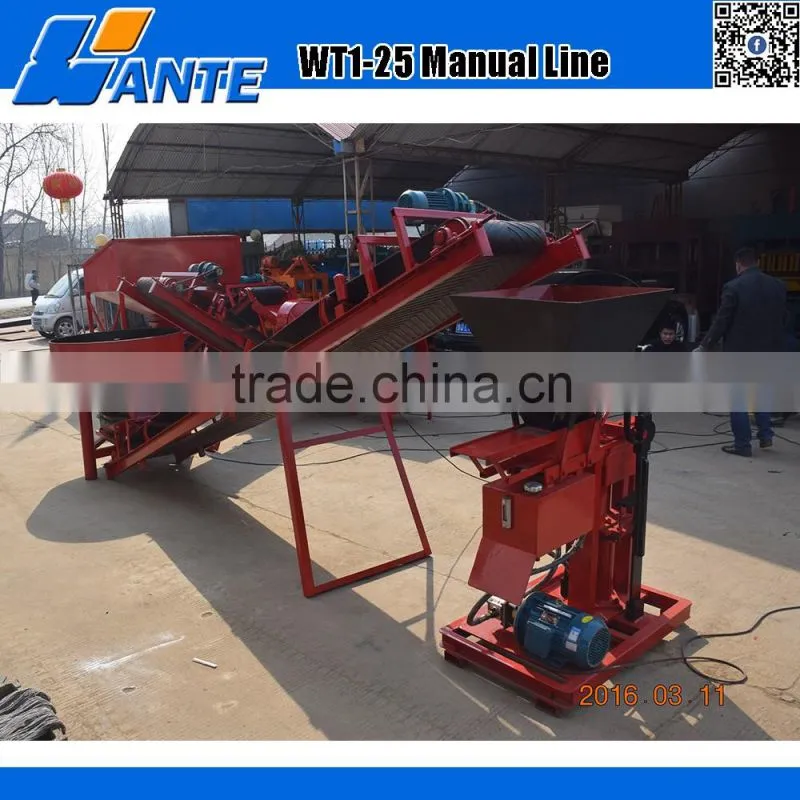 WT1-25 eco brick machine eco premium 2700 clay brick machine