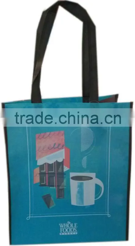 Wal-mart supplier promotional cheap custom non woven bag with heat tranfer printing