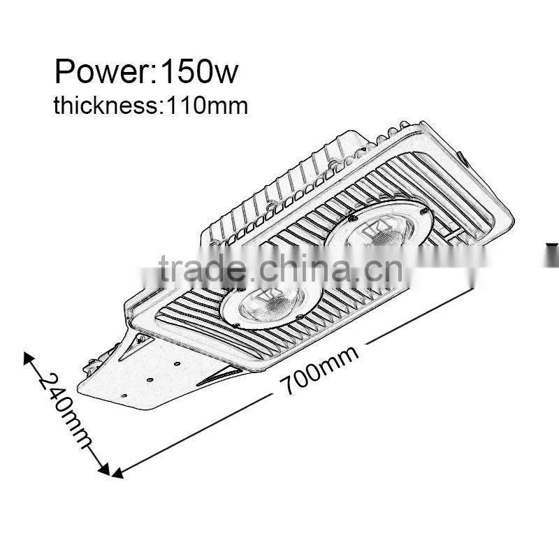 ENEC certified LED street light, Installation on pole or bracket, 30W, 3320lm, 1-10V dimming