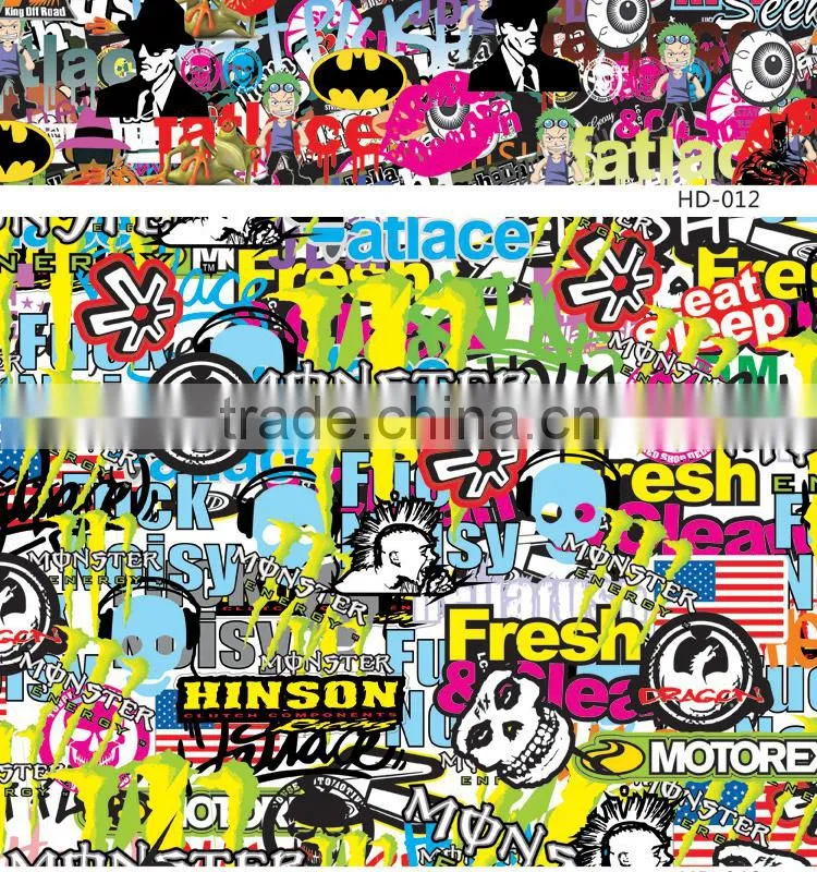 HD-010 Bubble Free Car Sticker Bomb Film Type And Body Stickers Use Car Wrapping Film