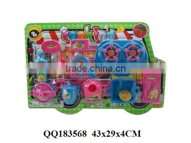 Cooking play set, plastic kitchen set toy, funny toy for kid