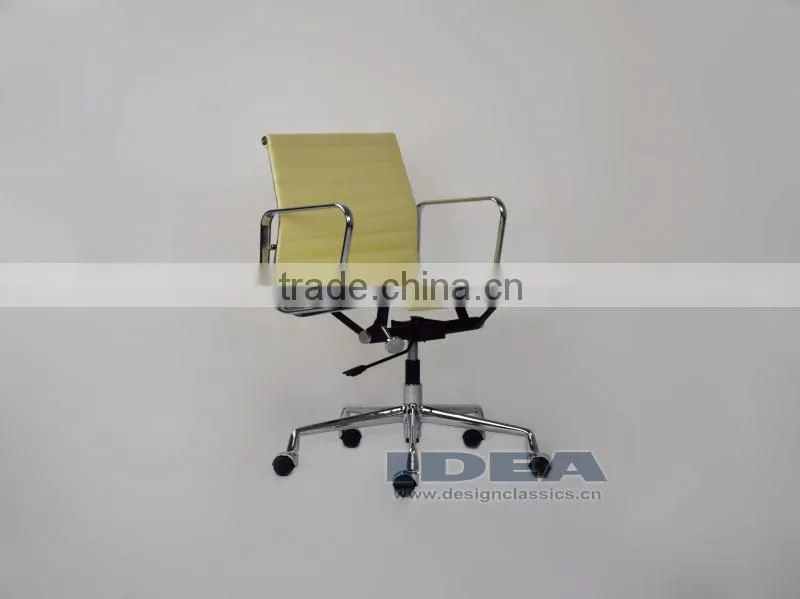 Replica EA117 Charles Office Chair - Cream White Color Genuine Leather