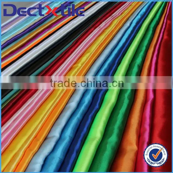 microfiber/polyester satin fabric faux silk textile with great tacktile