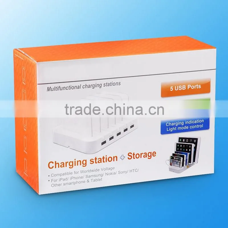 Universal smartphone portable multi cellphone desktop charging station for Hotel Room / Conference Room / Private Function Room