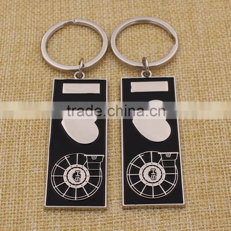 High quantity custom metal enamel keychain for sale