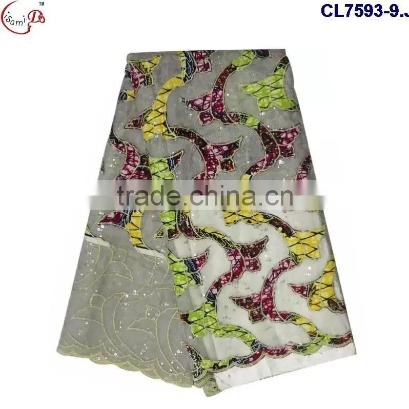 CL7593 Hot sell good quality soft and comfortable wax lace fabric for women