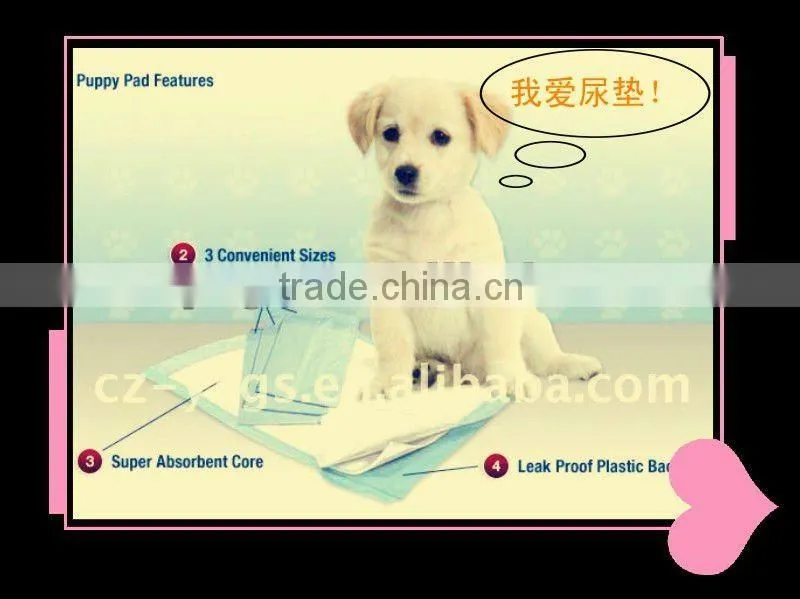 disposable pee mat puppy pee training pad leak-proof pet underpad high absorbent material
