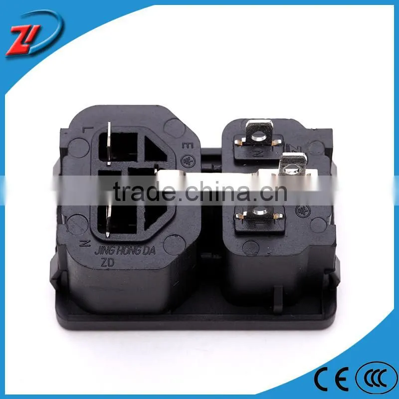 Male and female power socket