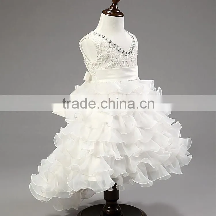 Fashion latest children frocks designs fancy girls boutique free prom dress TR-WS02