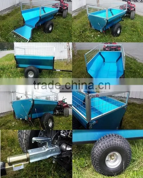 Small ATV box trailer with 300mm height cage