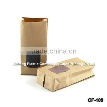Heat seal coffee bag, kraft paper bag